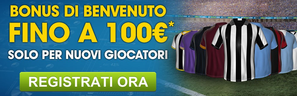 Bonus William Hill Fino a 100€