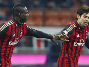 Milan vince contro il Chievo con Kakà e Balotelli